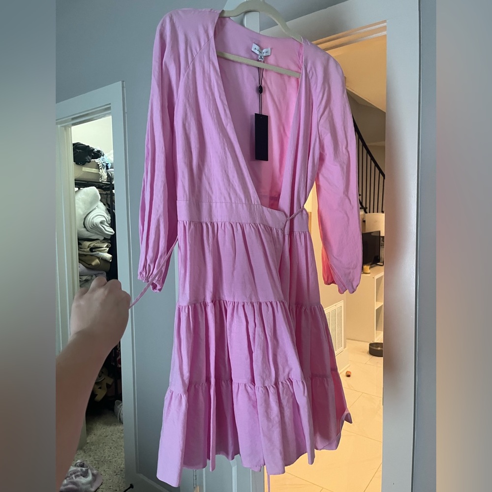 NWT - Gianni Bini Pink Wrap Dress!!! Never worn! Perfect for spring and summer!
